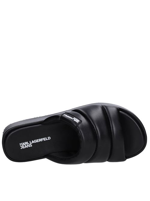 Faux leather mules KARL LAGERFELD JEANS | KLJ87900 000NERO